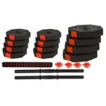 ENERO FIT ADJUSTABLE TRAINING DUMBBELLS 2x10KG WITH BARBELL FUNCTION - Image 4