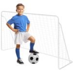 ENERO FOOTBALL GOAL WITH NET 240x150x90CM FI 25 and 22mm - Image 3