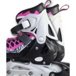 ENERO PRO LED ROLLER SKATES 4IN1 38-41 PINK-GRAY - Image 6