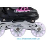 ENERO PRO LED ROLLER SKATES 4IN1 38-41 PINK-GRAY - Image 7
