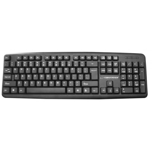 Esperanza AMARILLO EK134 membrane keyboard (USB 2.0; (EU); black)