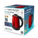 ESPERANZA ELECTRIC KETTLE VICTORIA 1.8 L RED EKK113R - Image 5