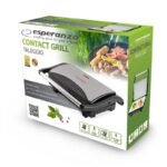 Esperanza Taleggio EKG006 electric table grill (table-closed; 750W; stainless steel color) - Image 4