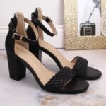 eVento W 5945 black block heel sandals - Image 7
