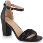 eVento W 5945 black block heel sandals