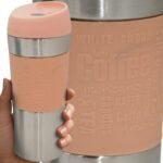 EXCELLENT HOUSEWARE THERMAL TRAVEL MUG 350ML PINK