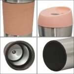 EXCELLENT HOUSEWARE THERMAL TRAVEL MUG 350ML PINK - Image 3