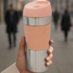 EXCELLENT HOUSEWARE THERMAL TRAVEL MUG 350ML PINK - Image 6