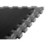 Exercise Mat with Safety Certificate - Puzzle 1x1m - Black - Gray 2 cm - Image 7