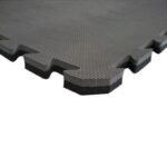 Exercise Mat with Safety Certificate - Puzzle 1x1m - Black - Gray 2 cm - Image 8