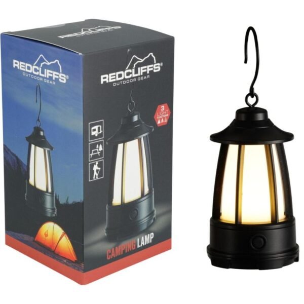 FLASHLIGHT CAMPING LAMP BATTERIES 15X8X8CM REDCLIFFS