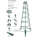 FLOO SUPPORTS PLANT SUPPORT CONICAL 25X60CM FOREST GREEN - Image 3