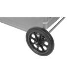 FOLDABLE BEACH CHAIR WITH CANOPY ON WHEELS 116x62x62-90CM GRAY - Image 6