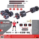 FOLDABLE COMPOSITE BAR BELL 30KG PURE 2 IMPROVE - Image 7