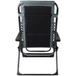 FOLDABLE GARDEN DECHAIR MULTIFUNCTIONAL 162X52/65X110CM BLACK AND GREY - Image 5