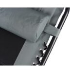 FOLDABLE GARDEN DECHAIR MULTIFUNCTIONAL 162X52/65X110CM BLACK AND GREY - Image 6