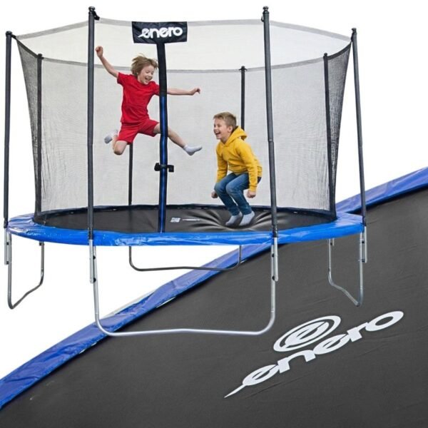 FOLDABLE GARDEN TRAMPPOLINE WITH INNER NET 12FT 366CM ENERO