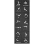 FOLDABLE YOGA MAT 1700x600x5MM BLACK ENERO FIT - Image 4