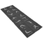 FOLDABLE YOGA MAT 1700x600x5MM BLACK ENERO FIT - Image 5