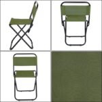 FOLDING CAMPING CHAIR 35X28X58CM GREEN ENERO CAMP - Image 3