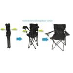 FOLDING CAMPING CHAIR 50X50X80CM BLACK - Image 2