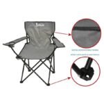 FOLDING CAMPING CHAIR 50X50X80CM GRAY - Image 2