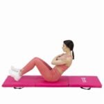 Folding gymnastic mattress pink 1800x600x500mm HMS MGS02 - Image 3