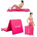 Folding gymnastic mattress pink 1800x600x500mm HMS MGS02 - Image 8