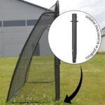FOOTBALL GOAL WITH NET AND SHOOTING TARGET 240x160x80CM ENERO PRO - Image 6
