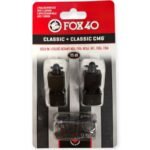 FOX 40 CLASSIC AND CLASSIC CMG WHISTLE BLACK WITH STRING 2 PACK - Image 2