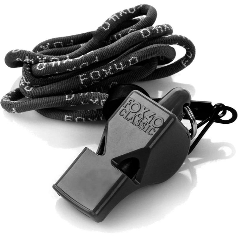 lupin-wear-ca-fox-40-classic-black-whistle-and-string-1842852 FOX 40 CLASSIC BLACK WHISTLE AND STRING - Image 1
