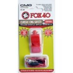 Fox 40 CMG Classic Safety Whistle + Lanyard 9603-0108 Red