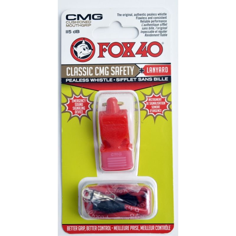 lupin-wear-ca-fox-40-cmg-classic-safety-whistle-lanyard-9603-0108-red-1541 Fox 40 CMG Classic Safety Whistle + Lanyard 9603-0108 Red - Image 1