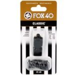FOX Classic whistle + string 9901-0008 black - Image 2