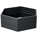 GARDEN BED EDGE BASE WOOD 6 ELEMENTS ANTHRACITE - Image 2