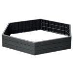GARDEN BED EDGE BASE WOOD 6 ELEMENTS ANTHRACITE - Image 5
