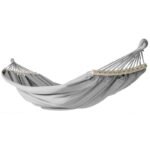 GARDEN HAMMOCK 2-PERSON LUXE XXL 250x150CM WITH SPREADER BAR AND COVER GRAY 1031170 - Image 3