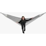 GARDEN HAMMOCK 2-PERSON LUXE XXL 250x150CM WITH SPREADER BAR AND COVER GRAY 1031170 - Image 4