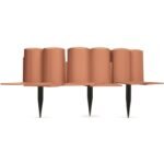 GARDEN PALISADE LAWN EDGE 302CM IPAL 6 TERRACOTTA - Image 3