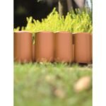 GARDEN PALISADE LAWN EDGE 302CM IPAL 6 TERRACOTTA - Image 4
