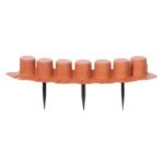 GARDEN PALISADE LAWN EDGE 405CM IPAL 7 TERRACOTTA - Image 2