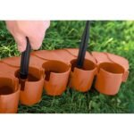 GARDEN PALISADE LAWN EDGE 405CM IPAL 7 TERRACOTTA - Image 3