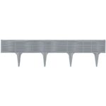 GARDEN PALISADE LAWN EDGE BORDER WICKER 390CM GREY STONE - Image 3