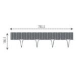 GARDEN PALISADE LAWN EDGE BORDER WICKER 390CM GREY STONE - Image 4
