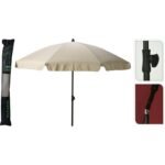 GARDEN UMBRELLA 185 CM CREAM - Image 2