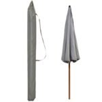 GARDEN UMBRELLA 220CM GRAY - Image 6