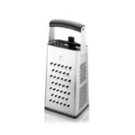 GEFU 10761 Manual Grater/Spiralizer Grater with Container Black, Silver