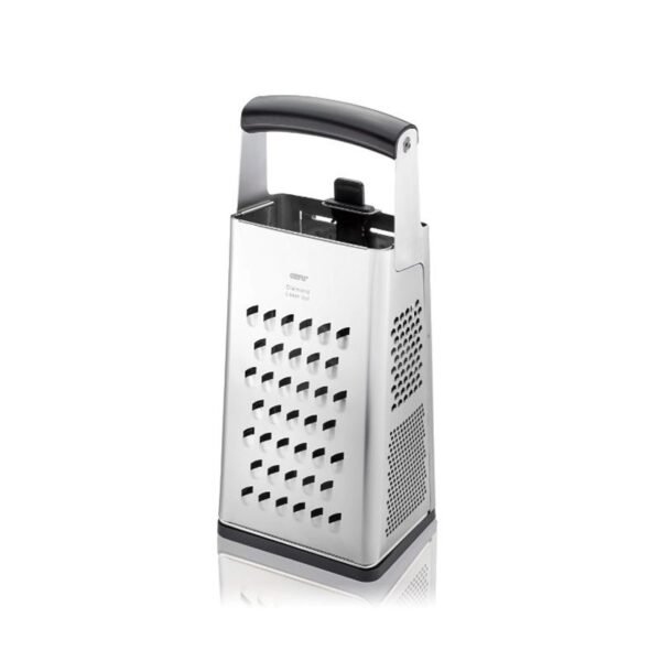 GEFU 10761 Manual Grater/Spiralizer Grater with Container Black, Silver