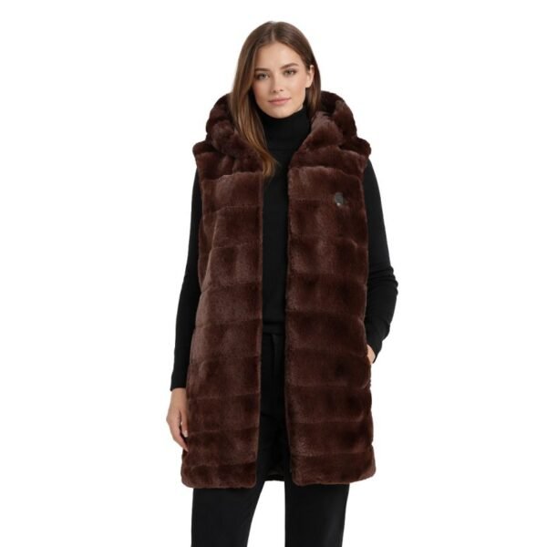 Geographical Norway Womens Fleece Uphemere Dark Brown Db Lady 0136 Dark brown (WZ6797F/GN-Dark brown)