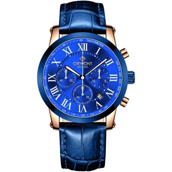 Giewont Chronograph Sapphire Copper Blue Mens Watch GW6260-A5